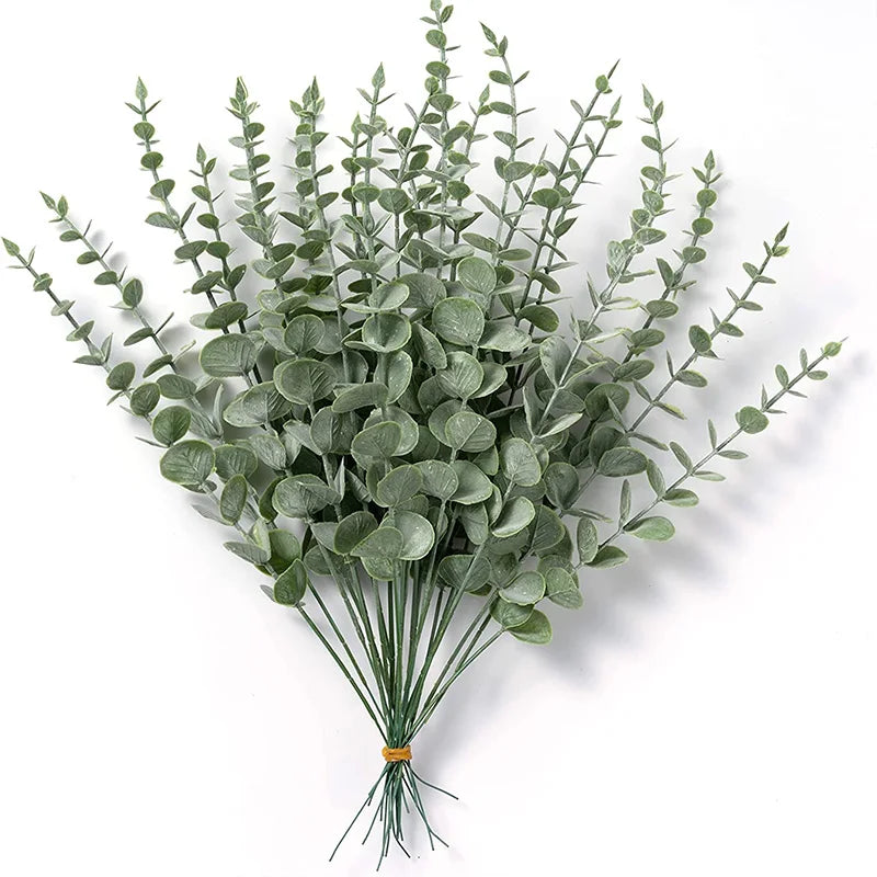 20pcs Eucalyptus Stems Leaves Green grey green 20pcs Emma