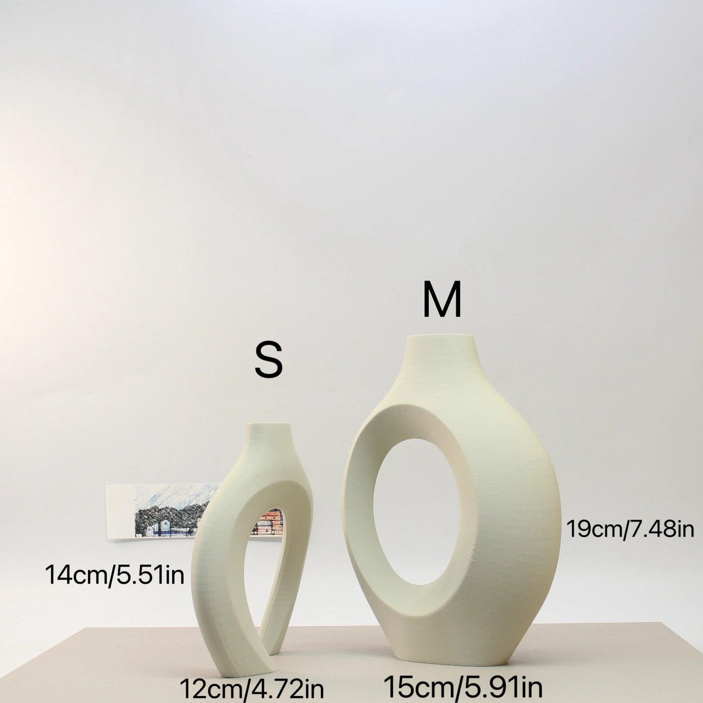 3D Printed Hug Vases – Set of 3 Minimalist Eco-Friendly Decor Emma