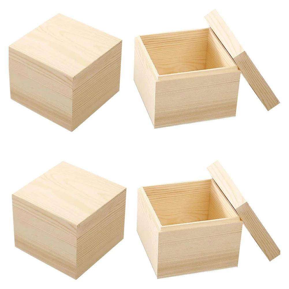 LEENKEA Wooden Storage Box – Perfect for Keepsakes, Gifts, and DIY Personalization Emma