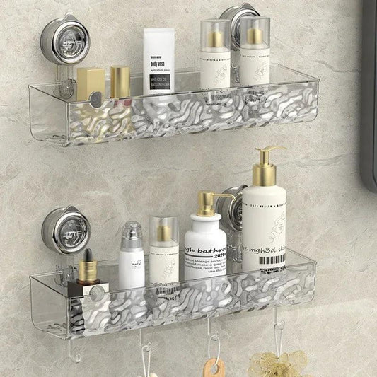 Wall-Mounted Bathroom Organizer – Single-Tier Metal Shelf Emma