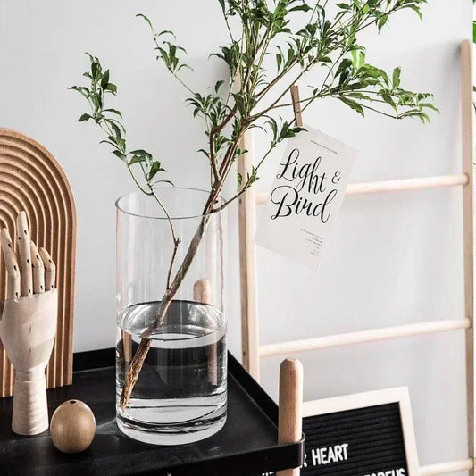 Classic Glass Vase – Large Decorative Crystal Centerpiece Emma