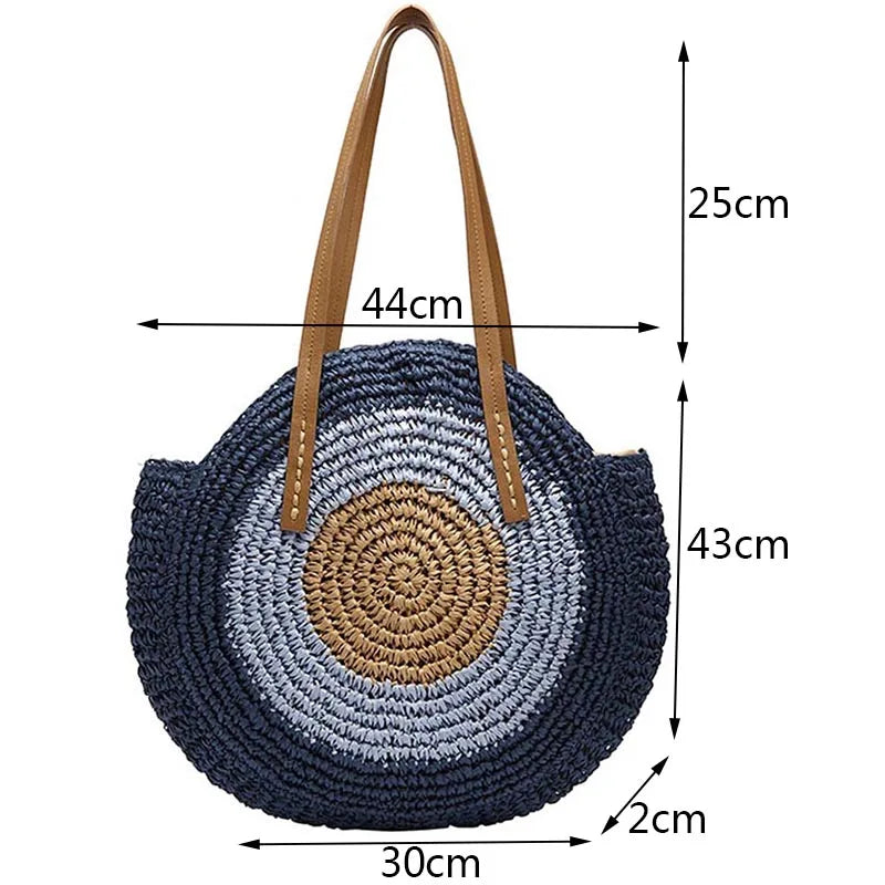 Luna — Bolso circular tejido— Emma Market, imagen 5