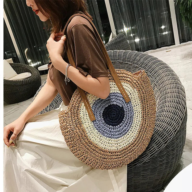 Luna — Bolso circular tejido