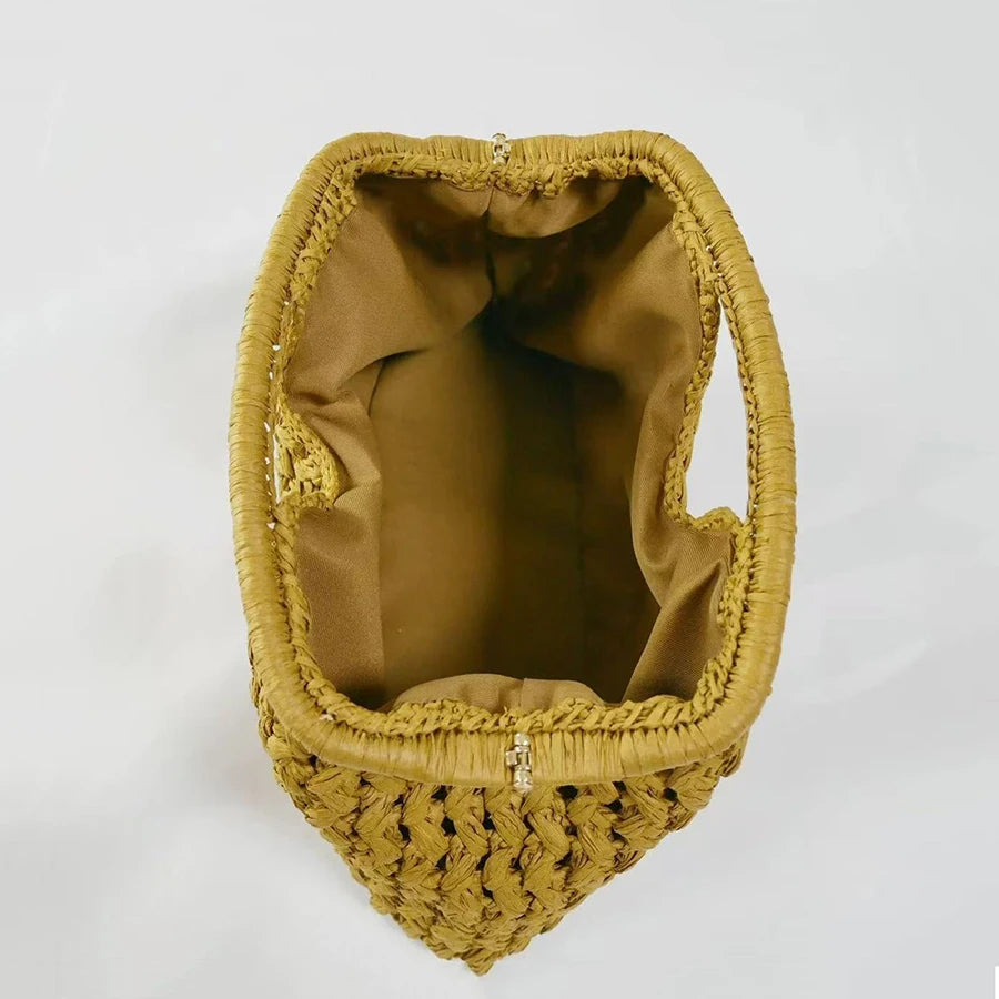Ocaso — Clutch de textura tejida