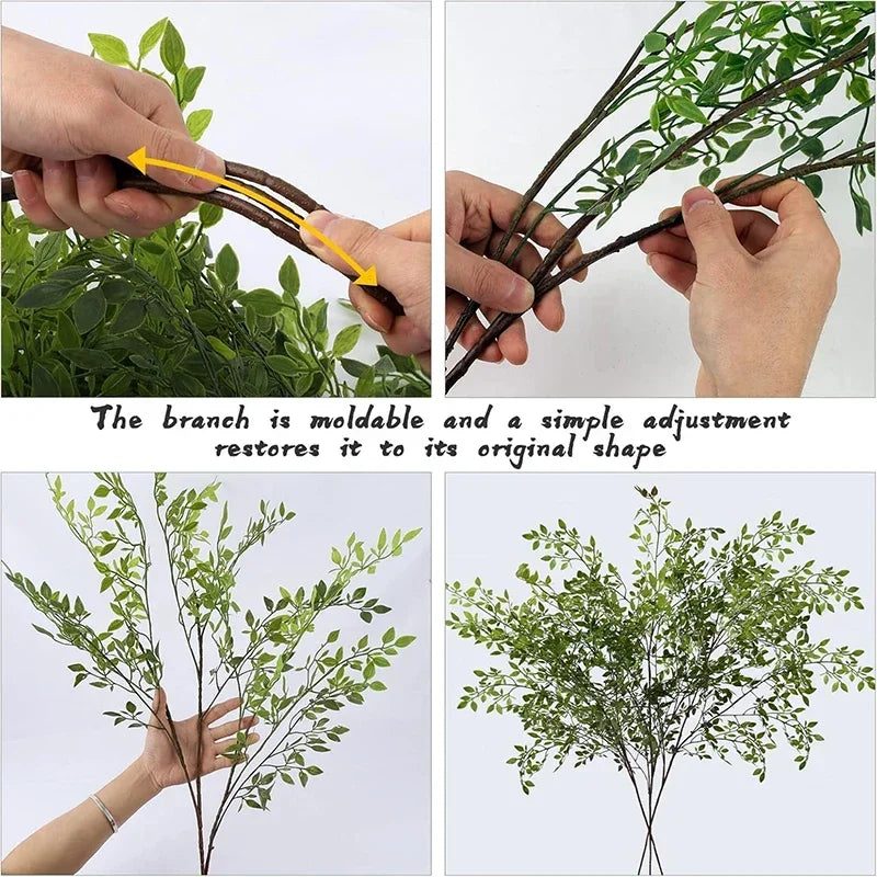 Green Plant 100cm Eucalyptus Leaf Emma