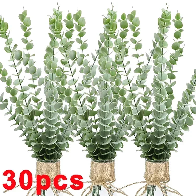 36/10pcs Eucalyptus Stems Green Leaves 36PCS-Light Green(A) Emma