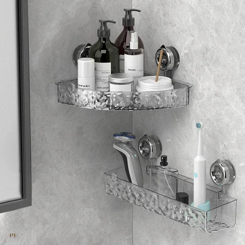 Wall-Mounted Bathroom Organizer – Single-Tier Metal Shelf Emma