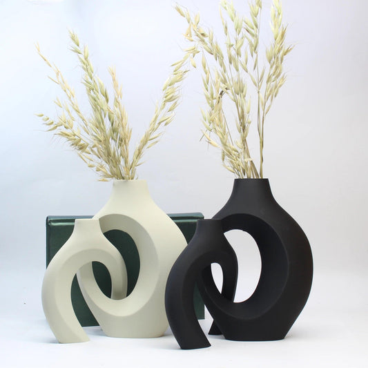 3D Printed Hug Vases – Set of 3 Minimalist Eco-Friendly Decor Emma