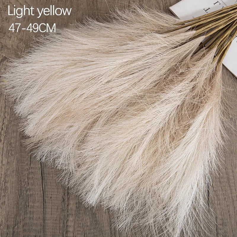 10pcs Flower Pampas Grass Plant light yellow 10PCS Emma