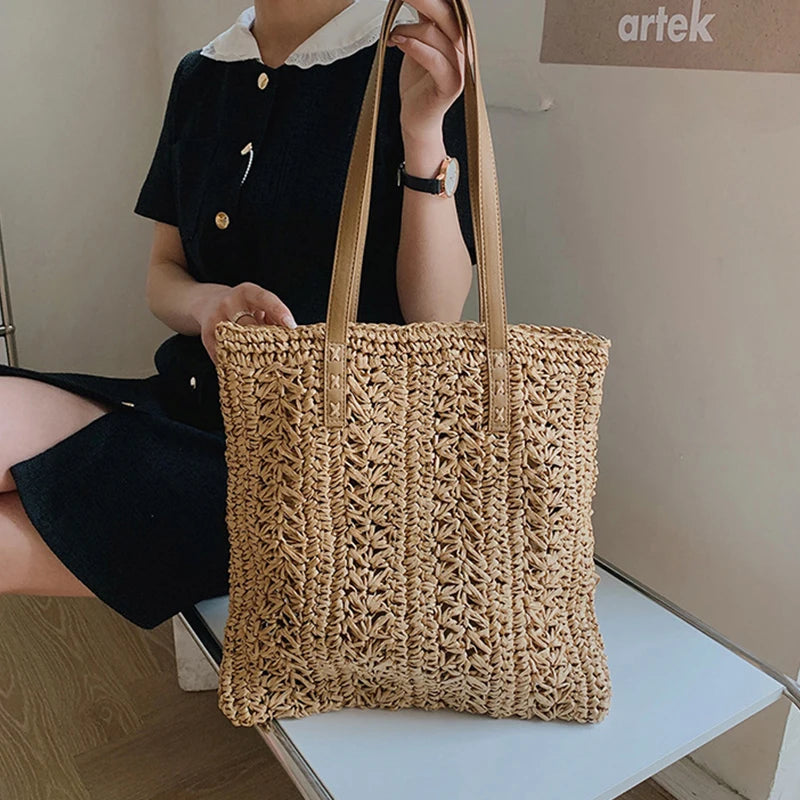Trama — Tote de líneas cuadradas— Emma Market, imagen 4