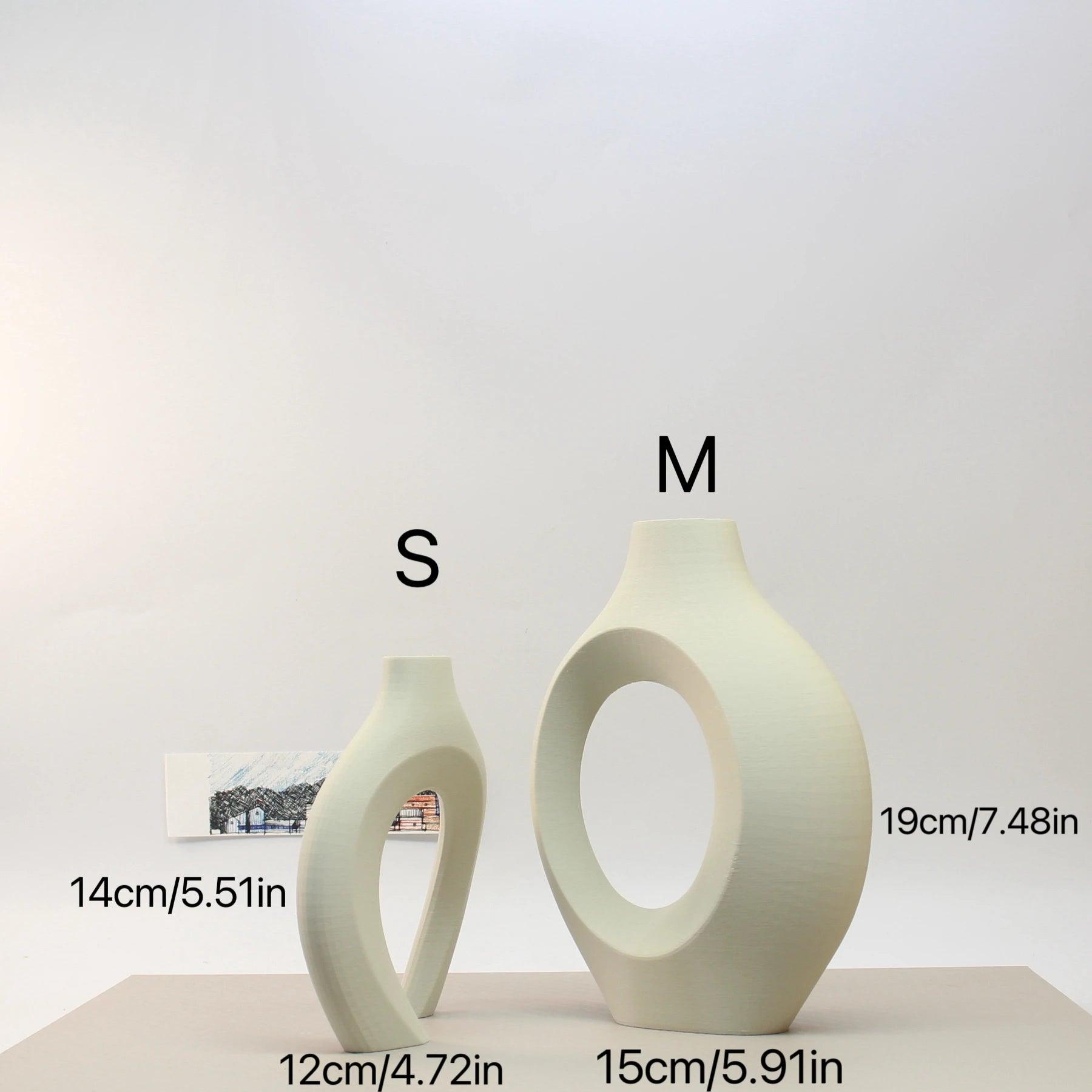 3D Printed Hug Vases – Set of 3 Minimalist Eco-Friendly Decor Emma