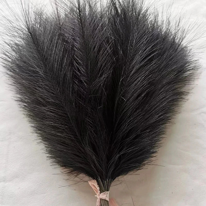 5/10/20pcs 42cm Flower Fluffy Pampas black Emma