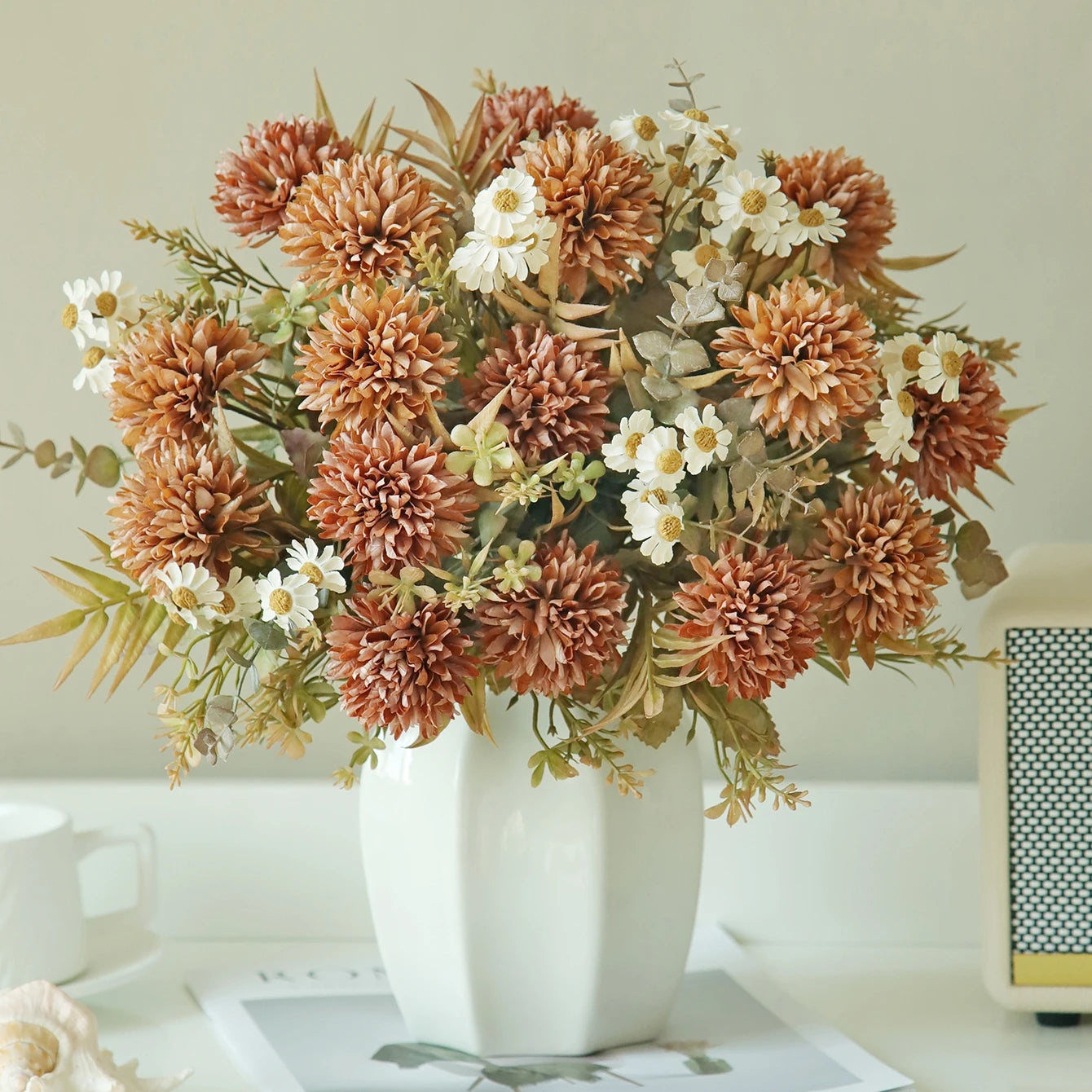 Silk Chrysanthemum Flowers Wedding Home Emma