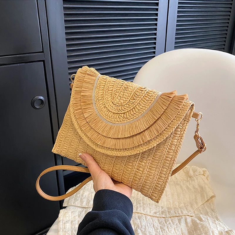 Alba — Bolso tejido con solapa