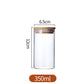 Refillable Seasoning Bottle – Minimalist Glass Jar with Bamboo Lid 350ml China Emma