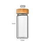 Refillable Seasoning Bottle – Minimalist Glass Jar with Bamboo Lid Emma
