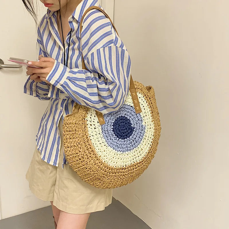 Luna — Bolso circular tejido