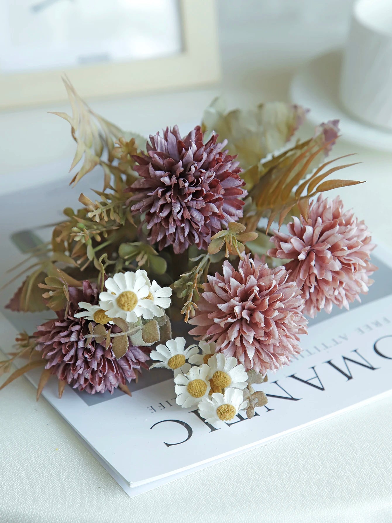 Silk Chrysanthemum Flowers Wedding Home VIOLET 紫罗兰 1PC Emma