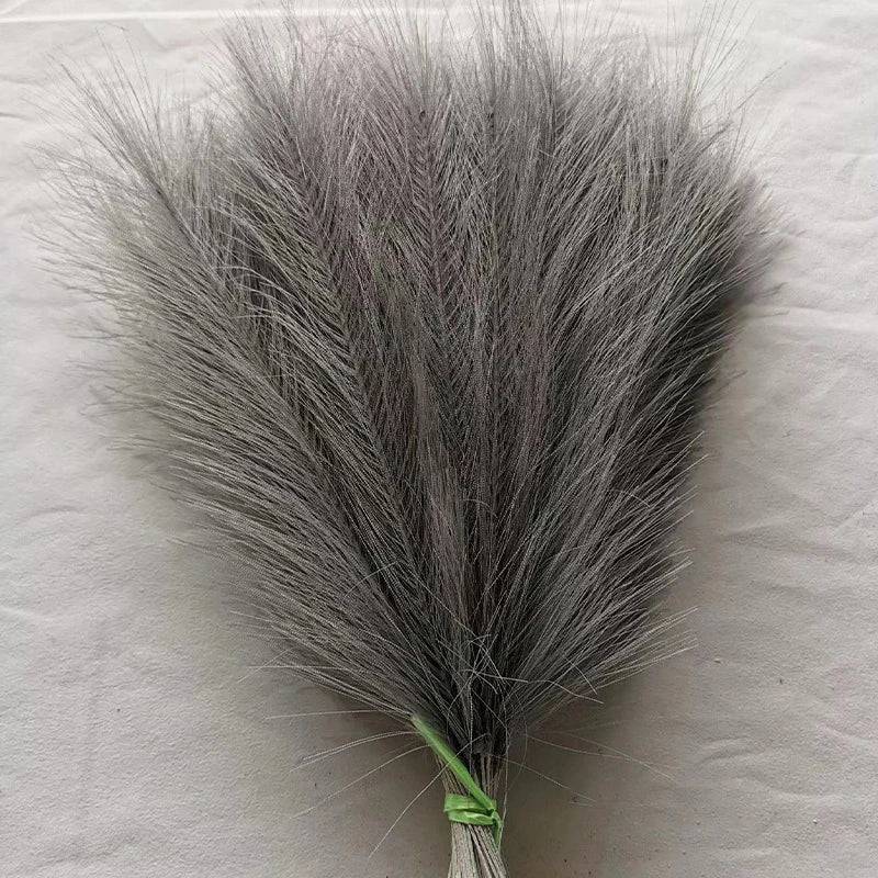 5/10/20pcs 42cm Flower Fluffy Pampas Light gray Emma
