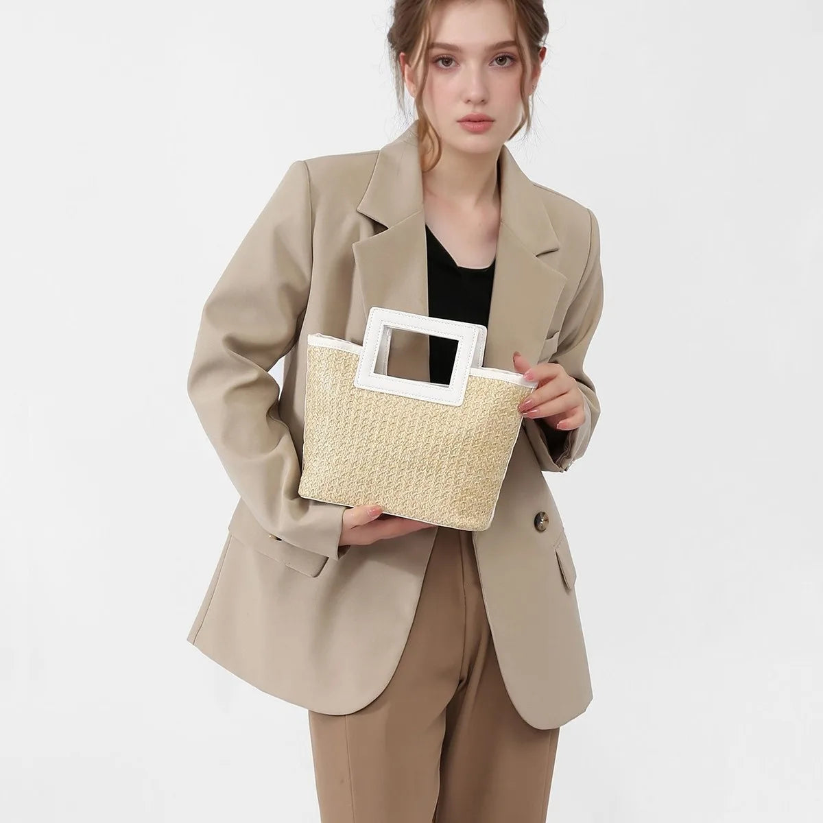 Orilla — Bolso compacto tejido— Emma Market, imagen 5