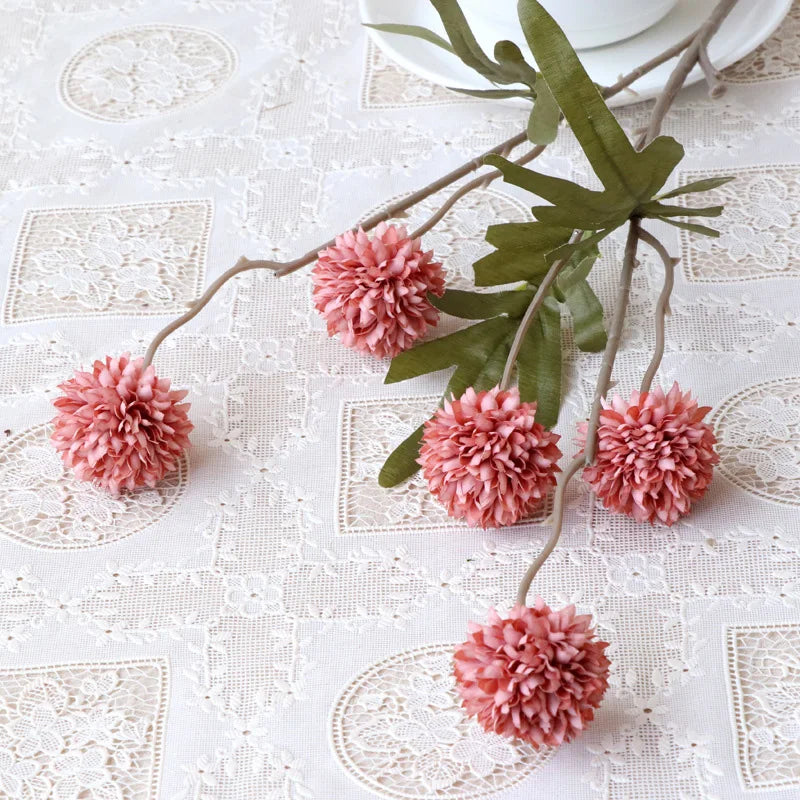 5 Heads Dandelion Flowers Bridal pink Emma