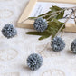 5 Heads Dandelion Flowers Bridal blue Emma