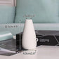 White Ceramic Vases Vasen Ornaments Emma