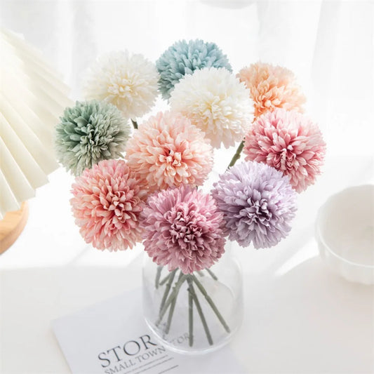 3/5pcs Hydrangea Rose Head Flower Emma