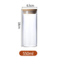 Refillable Seasoning Bottle – Minimalist Glass Jar with Bamboo Lid 550ml- China Emma