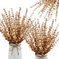 5pcs/lot Gold Eucalyptus Branch Stem Emma