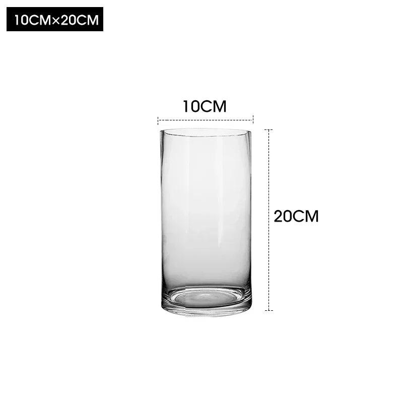 Classic Glass Vase – Large Decorative Crystal Centerpiece 20X10cm Emma