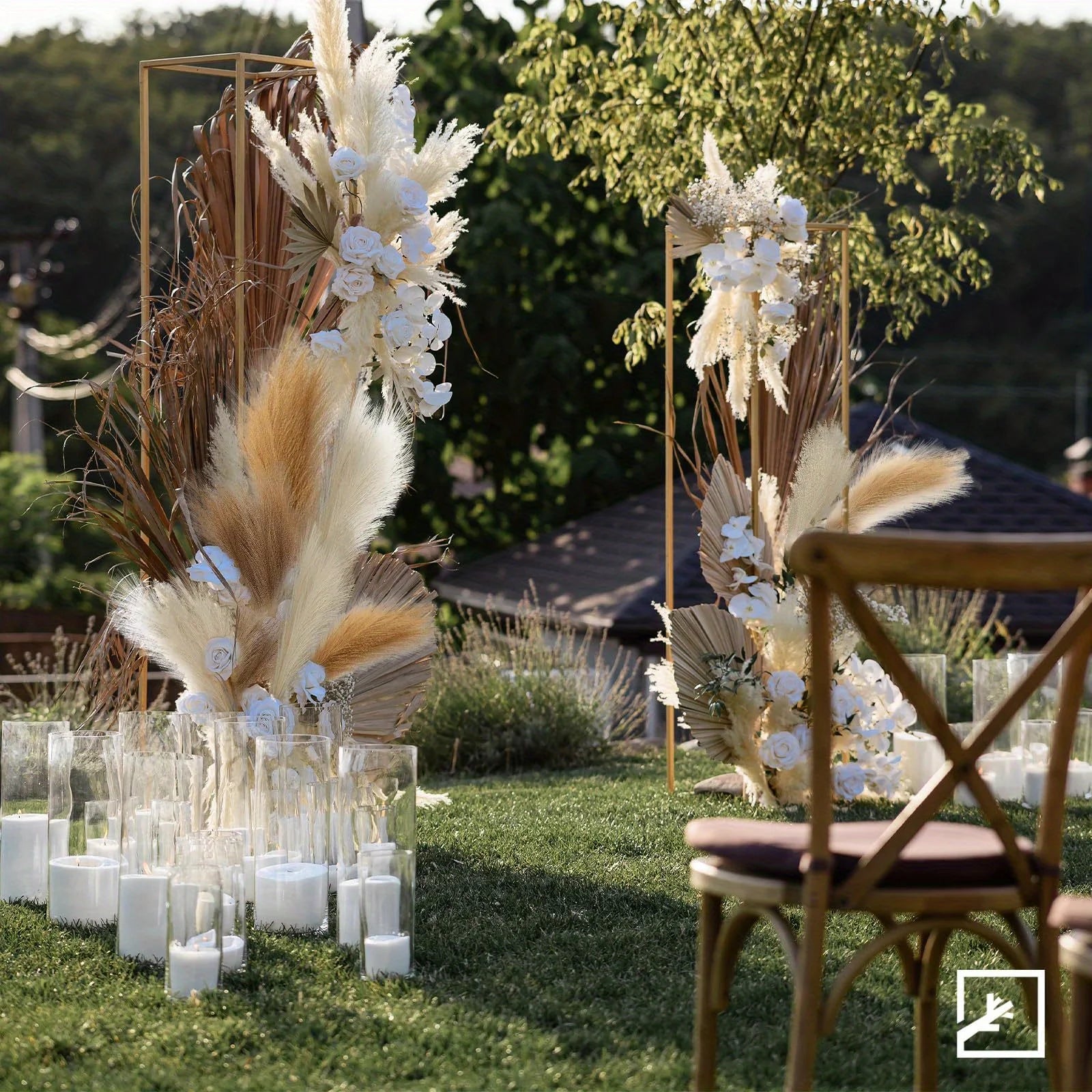 6pcs Pampas Grass Decor Flowers Emma