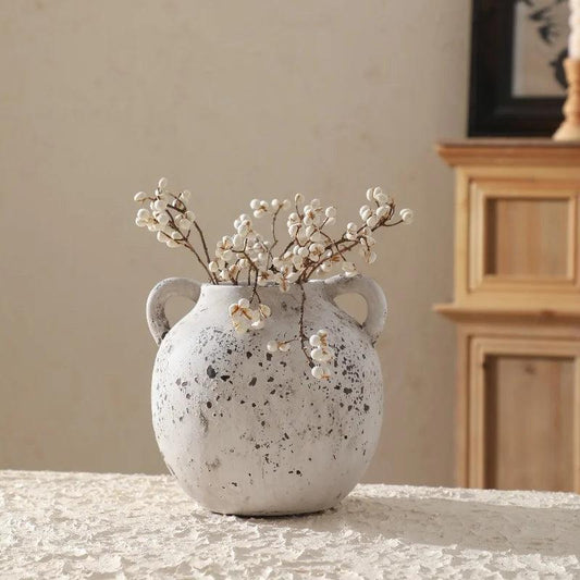 Classic Ceramic Tabletop Vase – Porcelain Decorative Ornament Emma
