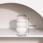 White Ceramic Vases Vasen Ornaments C9-0233 Emma