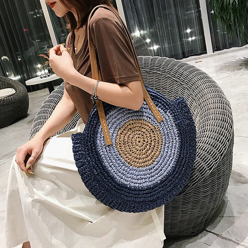 Luna — Bolso circular tejido