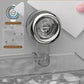 Wall-Mounted Bathroom Organizer – Single-Tier Metal Shelf Emma