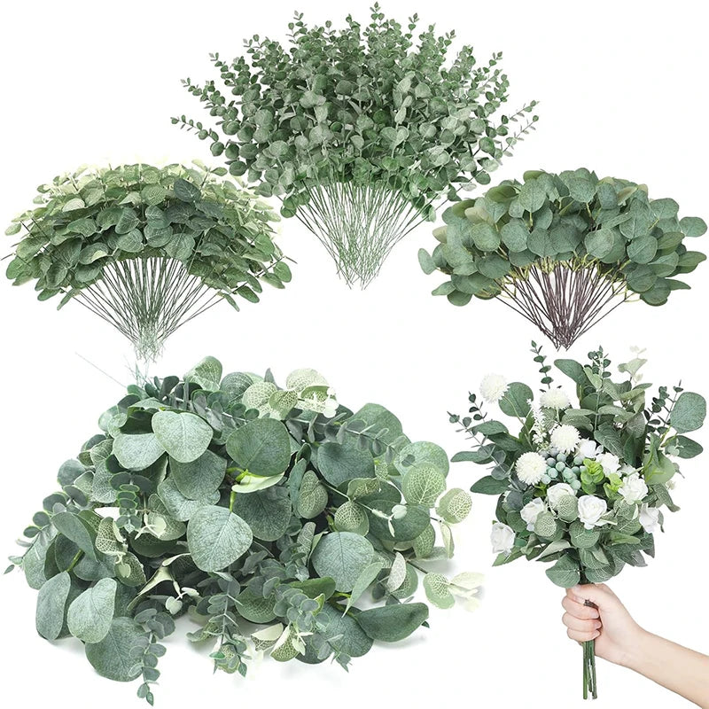 10/20/30pcs Mixed Eucalyptus Leaves Bulk Green Emma