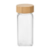 Refillable Seasoning Bottle – Minimalist Glass Jar with Bamboo Lid Transparent color China Emma