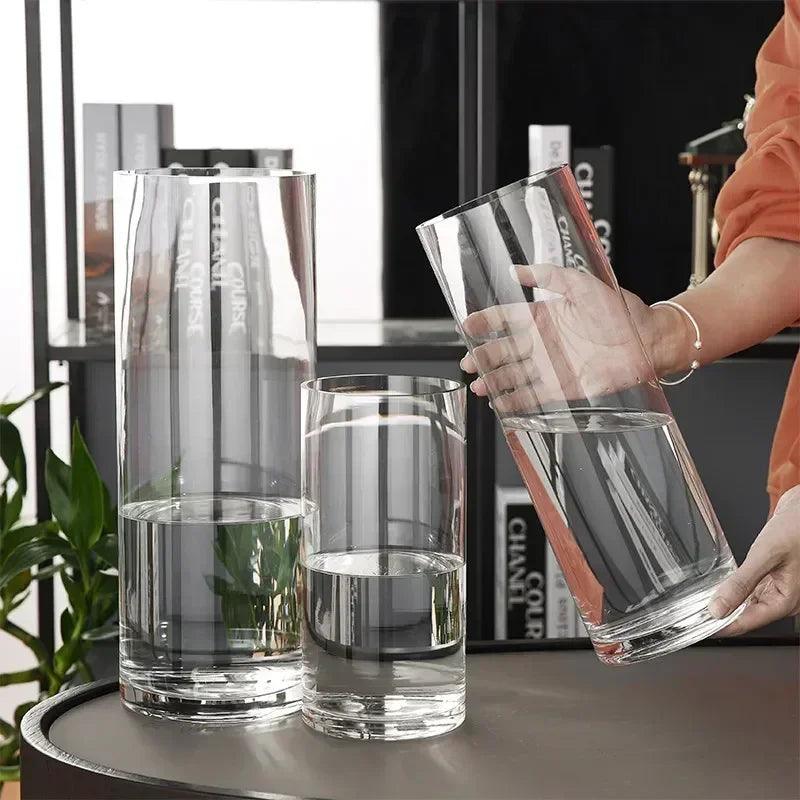 Classic Glass Vase – Large Decorative Crystal Centerpiece Emma