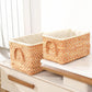 Rectangular Straw Storage Basket – Eco-Friendly Home Organizer Emma