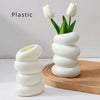 Spiral White Vase Flower Arrangement Emma