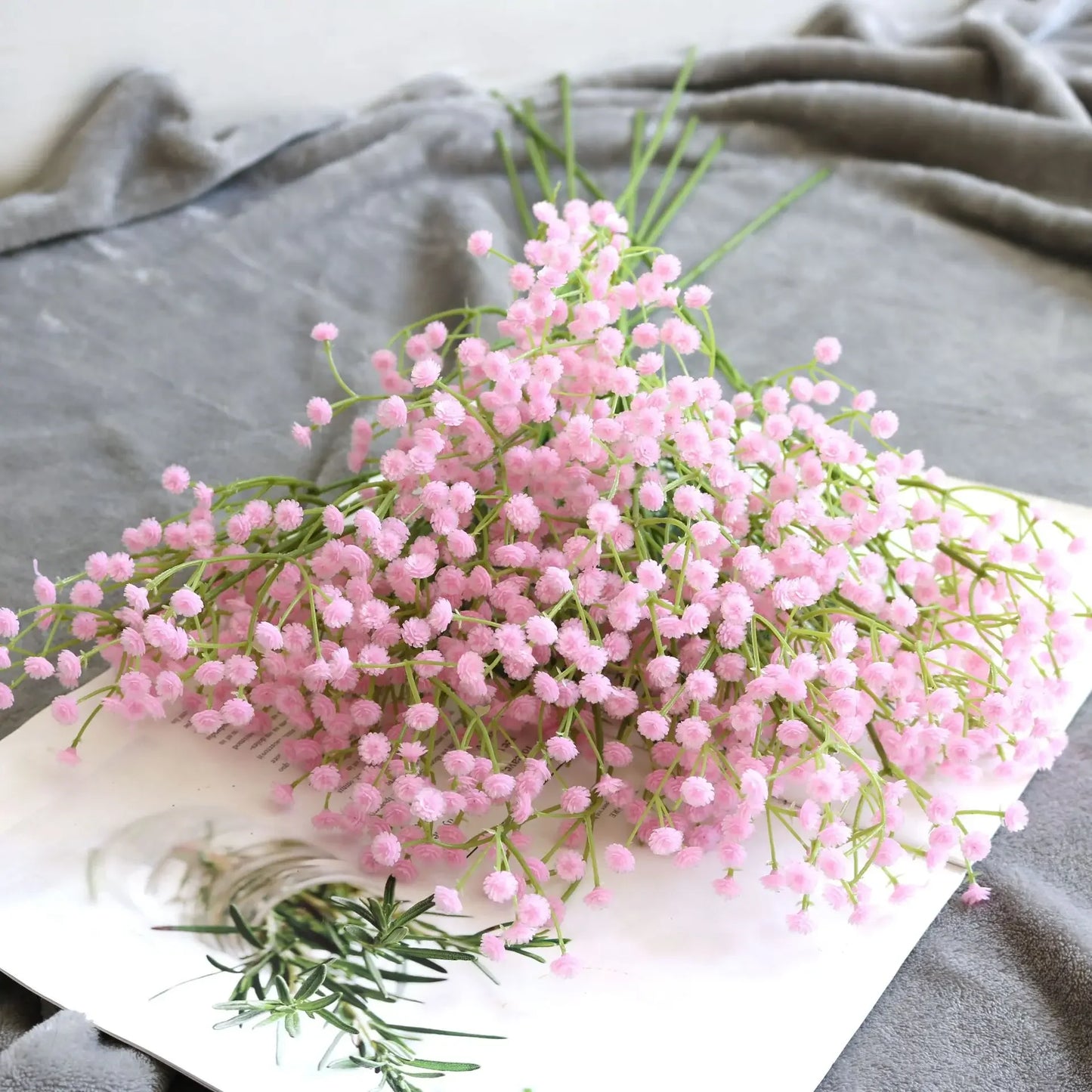 108 Head Flower Baby's Breath Pink 5pcs Emma