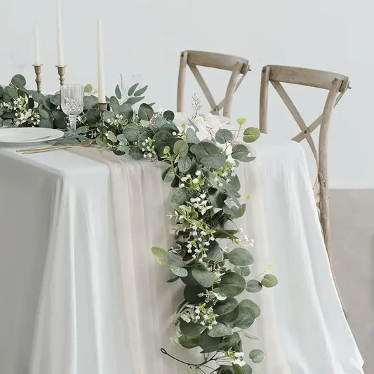 1/2/4pcs Eucalyptus Hanging Garland White Emma
