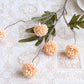 5 Heads Dandelion Flowers Bridal light yellow Emma