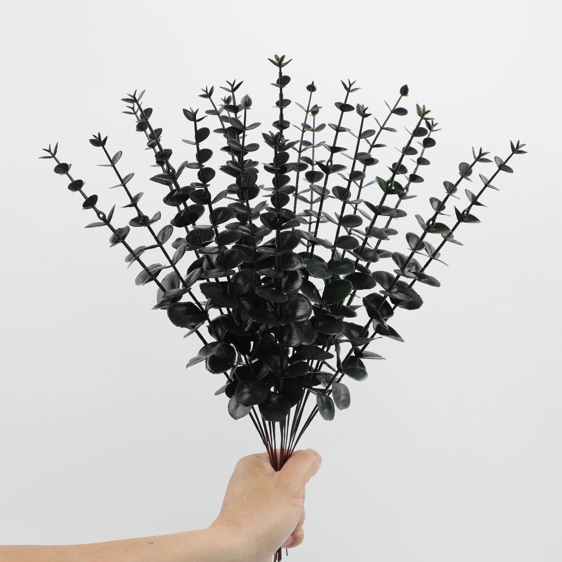 Yannew 12pcs Eucalyptus Stems Silver Emma