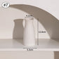 White Ceramic Vases Vasen Ornaments D7-0336 Emma