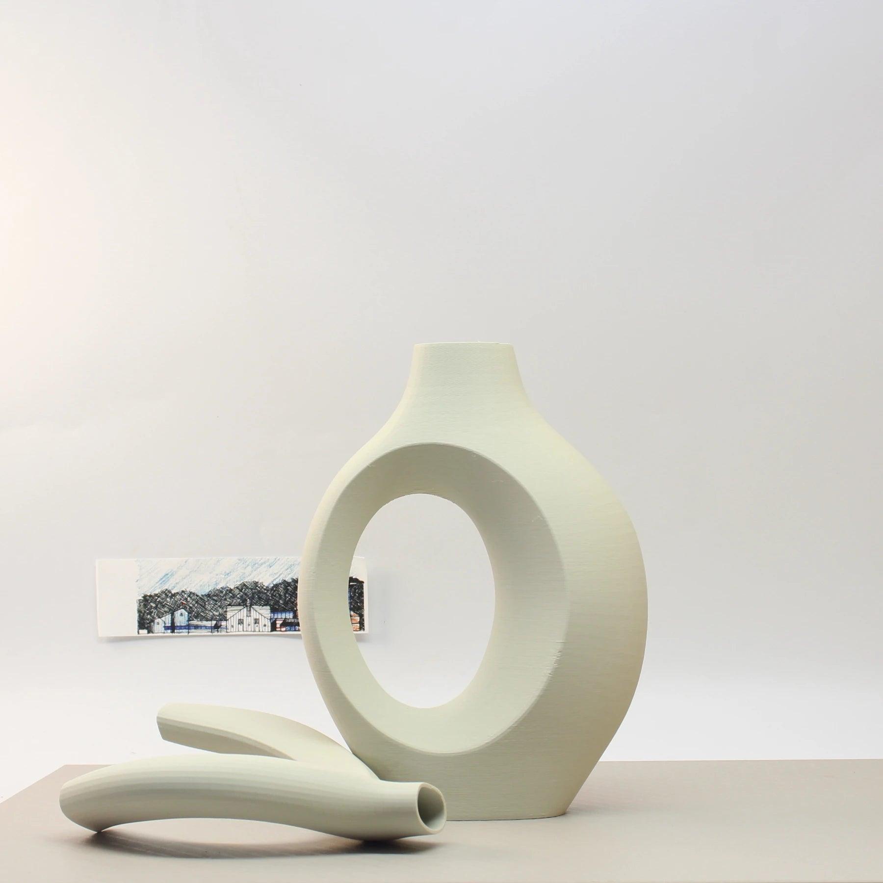 3D Printed Hug Vases – Set of 3 Minimalist Eco-Friendly Decor Emma