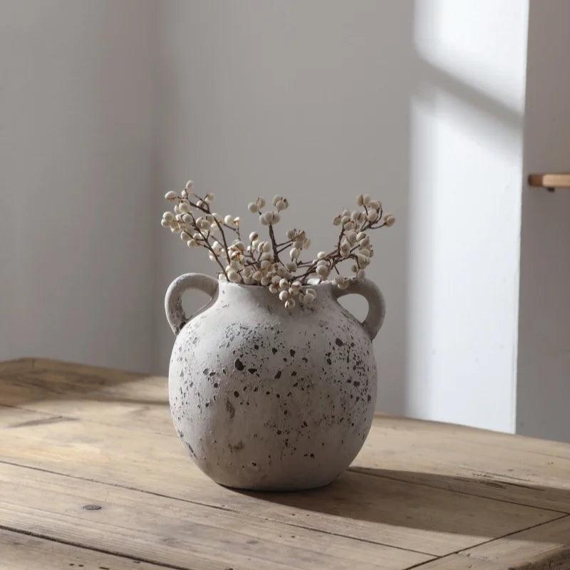 Classic Ceramic Tabletop Vase – Porcelain Decorative Ornament Emma