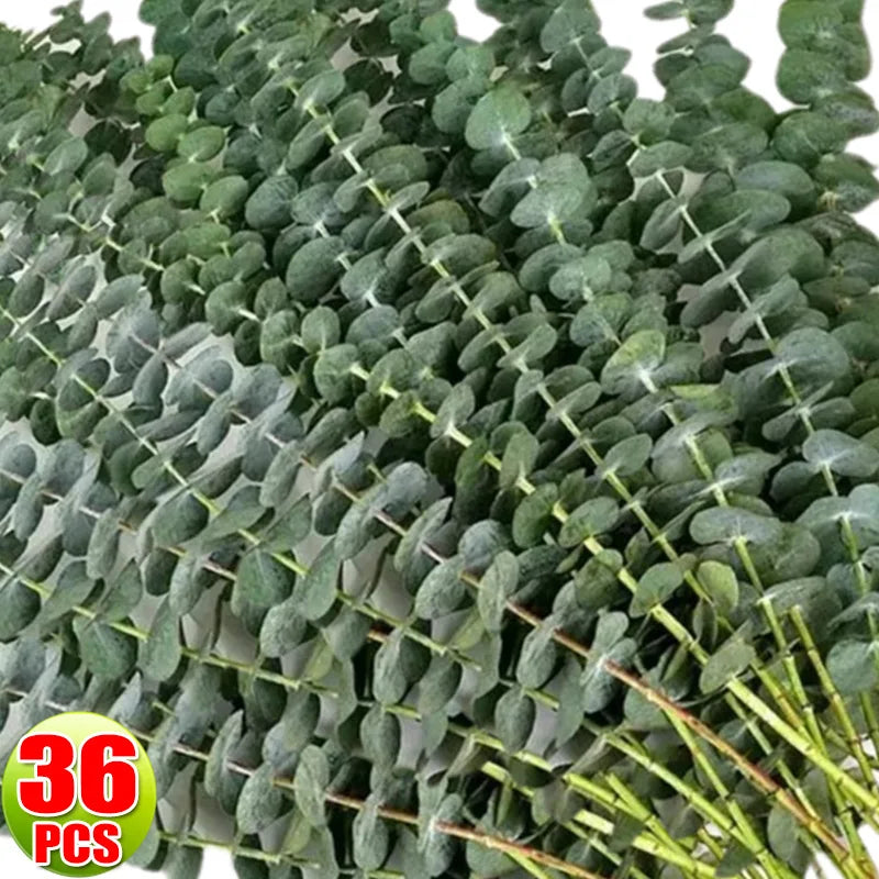 36/10pcs Eucalyptus Stems Green Leaves Emma