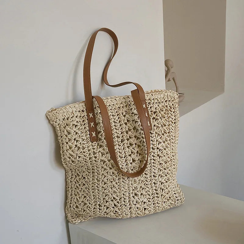 Trama — Tote de líneas cuadradas